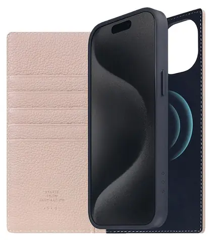 SLG Design D8 MagSafe Full Grain Leather Light Cream / Pouzdro / MagSafe / Apple iPhone 15 Plus