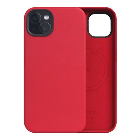 SLG Design D5 Calf Skin Leather Rose / Kožený zadní kryt / MagSafe / Apple iPhone 15 Plus