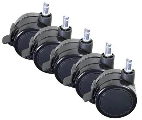 AROZZI Wheel Pack PU Lockable XL / Náhradní kolečka pro herní židle / zamykatelná / PU