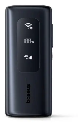 Baseus EnerGeek GX11 černá / Powerbanka / MiFi hotspot / 20000 mAh / 67W