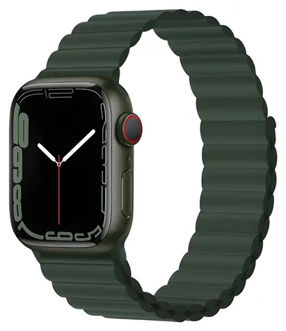 Devia Deluxe Sport 3 44/45/46mm Sequoia / Řemínek pro Apple Watch / Silikonový / Magnetické uchycení
