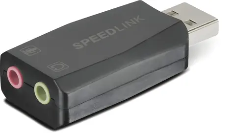 Speed Link VIGO černá / Zvuková karta / USB / Externí