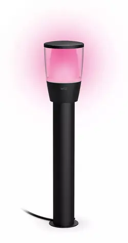 WiZ Elpas černé / Venkovní sloupkové svítidlo / Wi-Fi / RGB / IP65 / 4,8W / 320lm / 2700-5000K / Starter Kit