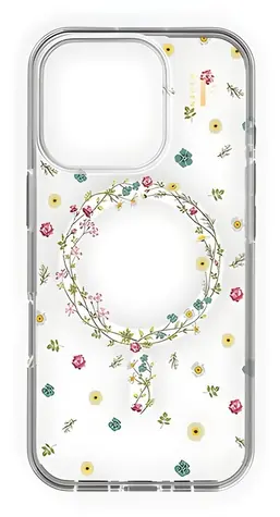 iDeal of Sweden Fashion Clear Case iPhone 16 Pro Petite Floral / Ochranný kryt / MagSafe