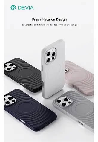 Devia Ripple šedá / Kryt / TPU / MagSafe / Odolný proti nárazu / Apple iPhone 16 Pro Max