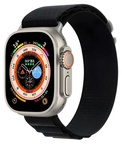 Devia Deluxe Sport 5 černá / Řemínek pro Apple Watch 44/45/49mm / Nylonový / Nastavitelný