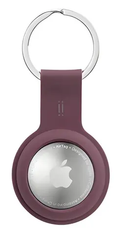 Aiino GiGiTag Red Plum / Klíčenka / Apple AirTag / silikon