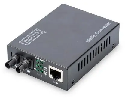Digitus DN-82110-1 / Mediakonvertor / Gigabit Ethernet / RJ45-ST Multimode / dosah 500 m