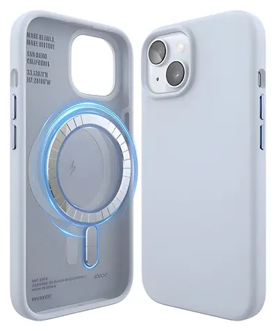 Elago Silicone Case MagSafe pro iPhone 15 světle modrá / Kryt / MagSafe / Silikon