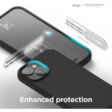 Elago Silicone Case MagSafe pro iPhone 15 černá / Kryt / MagSafe / Silikon