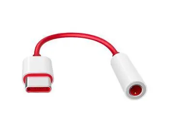 OnePlus adaptér USB-C - 3,5mm jack červená / Adaptér / Audio Adapter Accessory Mode s DAC