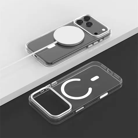 Devia Crystal Shockproof průhledný / Kryt / Apple iPhone 17 Pro / MagSafe