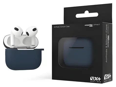 Next One Silicone Case modrá / Pouzdro / pro Apple AirPods 3