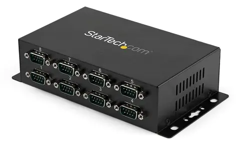 StarTech adaptér USB na sériový port RS232 černá / Adaptér / 8 portů / USB 2.0 Type-B / FTDI FT232RL