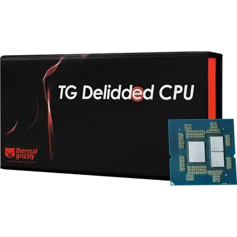 Thermal Grizzly Delidded AMD Ryzen 7 9800X3D / Procesor / Delidovaný / Pro direct-die chladiče / BOX