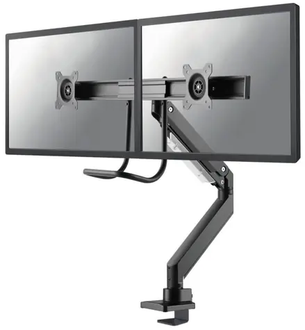 Neomounts NM-D775DXBLACK černá / Stolní držák pro dva monitory / 10-32