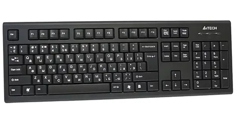A4tech KR-85 černá / Drátová klávesnice / US / USB