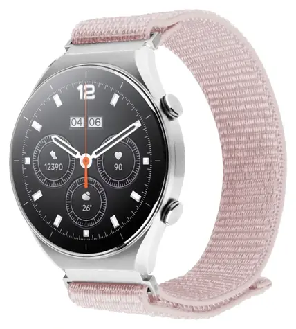 FIXED Nylonový řemínek Sporty Strap 18mm růžově zlatý / Řemínek / Nylon / Quick Release / 16-21 cm