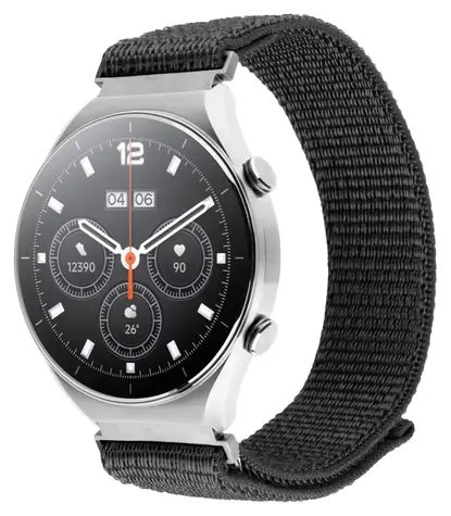 FIXED Nylonový řemínek Sporty Strap 18mm tmavě šedý / Řemínek / Nylon / Quick Release / 16-21 cm