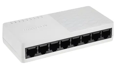 Hikvision DS-3E0108D-O / Switch / 8x 10/100 Mbps RJ45 / 1,6 Gbps