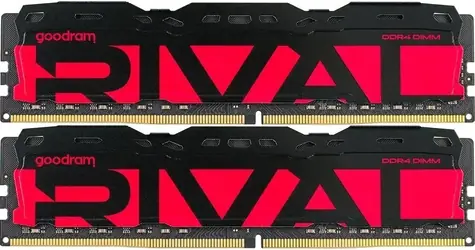 GOODRAM RIVAL Radiant Red / Operační paměť / 16 GB (2x8 GB) / DDR4 / 3200 MHz / CL16 / DIMM