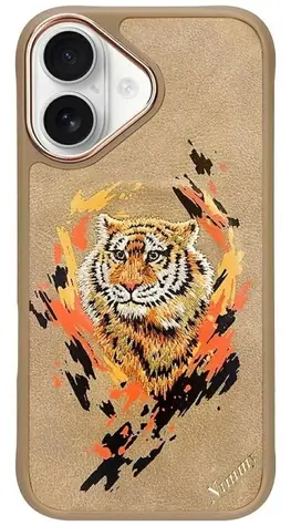Nimmy Tiger iPhone 16 hnědá / Pouzdro / MagSafe