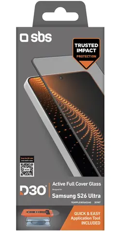 SBS D3O ochranné sklo Samsung Galaxy S26 Ultra / Ochranné sklo / D3O® / S aplikátorem
