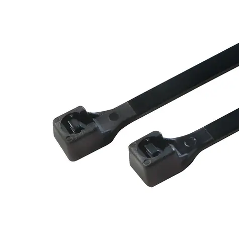 LogiLink stahovací pásky černé / Stahovací páska / žebříčková / nylon / 300 x 3,4 mm / 100 ks