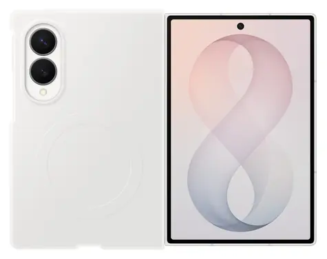 Samsung EF-EF971CWE bílá / Silikonový magnetický kryt / Galaxy Z Fold8