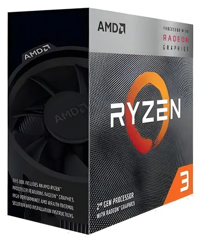AMD Ryzen 3 3200G / Procesor / 4.0 GHz / 4 jádra / AM4 / 6MB cache / Radeon Vega 11 / 65W / BOX