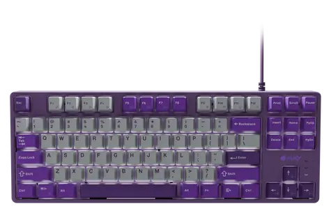 FURY Kanabo K2 šedo-fialová / Klávesnice / Mechanická / US layout / Drátová / Podsvícení