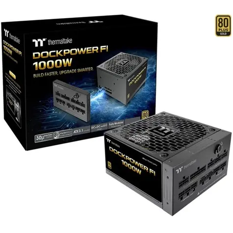 Thermaltake Dockpower FI 1000W černá / Zdroj / ATX / 80 PLUS Gold / PCIe 5.1 / modulární