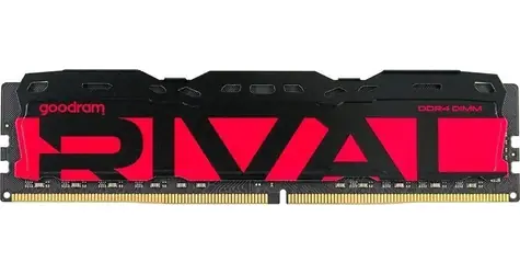 GOODRAM RIVAL Radiant Red / Operační paměť / 8 GB / DDR4 / 3200 MHz / CL16 / DIMM / 1,2 V