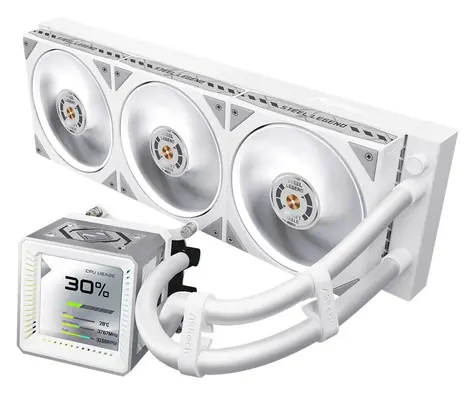 ASRock Steel Legend 360 LCD / AiO vodní chlazení / 360 mm / LCD / Intel + AMD
