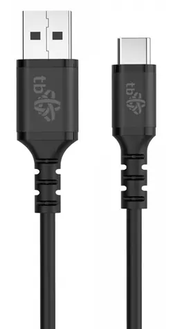 TB Touch USB-A - USB-C černá / Datový kabel / 50 cm / silikonový