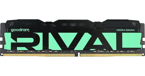 GOODRAM RIVAL Radiant Green / Operační paměť / 8 GB / DDR4 / 3200 MHz / CL16 / DIMM / 1,2 V