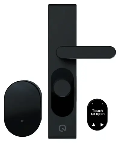 Shelly LOQED Touch 2S černá / Chytrý zámek dveří / Bluetooth / Wi-Fi / PIN kód, aplikace