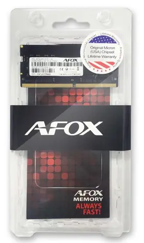 AFOX 8GB DDR4 3200 MHz / Operační paměť / SO-DIMM / 1,2V / Non-ECC