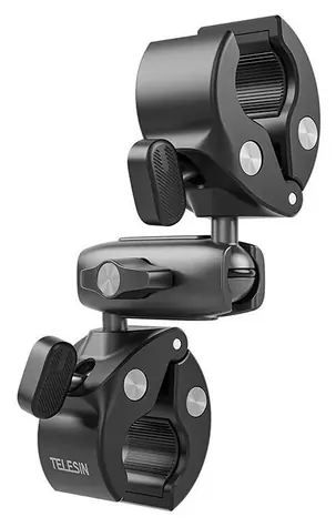 Telesin GP-HBM-001-D / Držák na motorku a kolo pro sportovní kamery / 360° / hliníkový