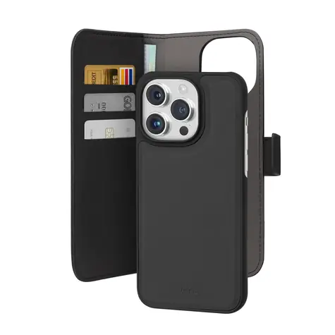 Puro Wallet Detachable černá / Pouzdro / MagSafe / iPhone 15 Pro Max