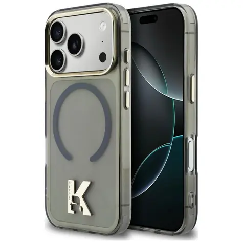 Karl Lagerfeld IML K Head Logo černá / Zadní kryt / MagSafe / Apple iPhone 17 Pro Max