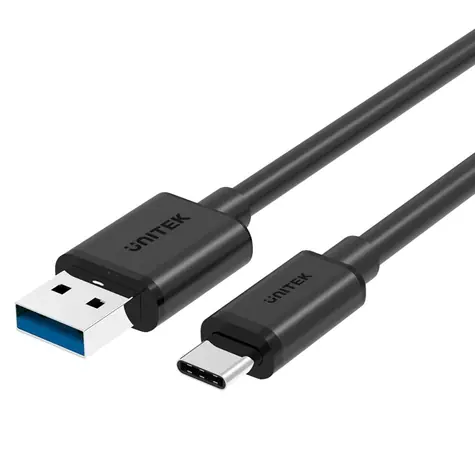 Unitek USB-A - USB-C černá / Kabel USB-C / USB 3.2 Gen 1 / 5 Gbit/s / 1 m