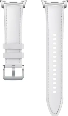 Samsung Hybridní řemínek Watch8 bílá (S/M/L) / Řemínek / Umělá kůže / Pro Galaxy Watch8, Watch8 Classic