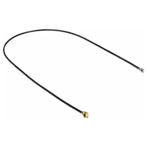 DeLock MHF (M) - MHF IV/HSC MXHP32 (M) 0,3 m černá / Anténní kabel / 50 Ohm / 1.13 / Úhlové konektory