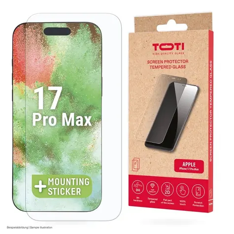 TOTI Screen Protect 2D iPhone 17 Pro Max / Ochranné sklo / 2D / tvrzené