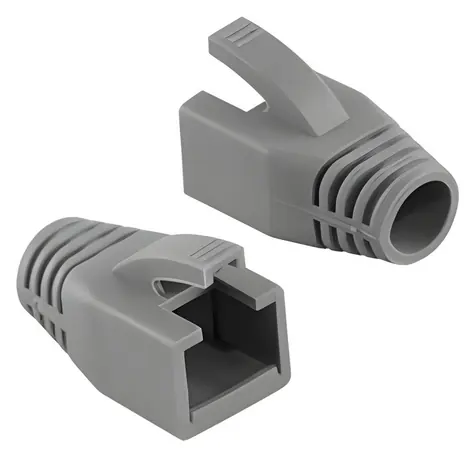 LogiLink MP0035 šedá / Krytka konektoru RJ45 / Kat.6 / max. 8 mm / 50 ks