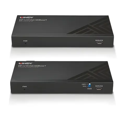 Lindy 39385 / KVM extender / DisplayPort / USB / Cat.6 / 150 m / 4K60Hz / IR/RS-232