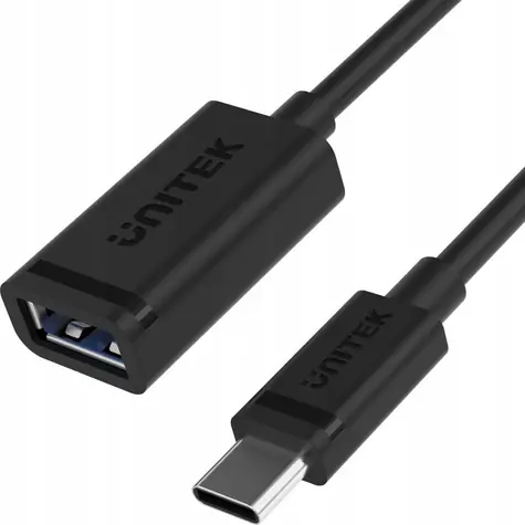 Unitek C476BK-1M černá / Kabel USB / USB 3.2 Gen 2 / USB-C (M) - USB-A (F) / 1 m / 60 W