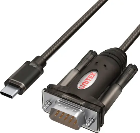 Unitek Y-1105K černá / Kabel USB-C - RS-232 (DB-9) / 1,5 m