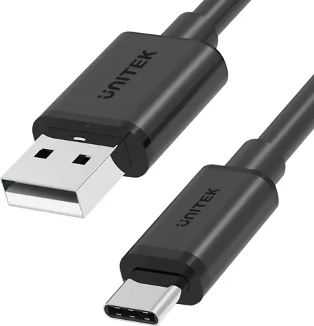 Unitek Y-C480BK černá / Kabel USB-A - USB-C / 0,25 m / 3 A